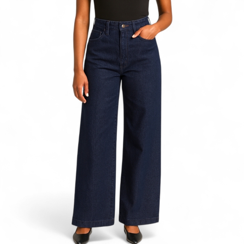 Hgh Rise Wide Leg Jeans